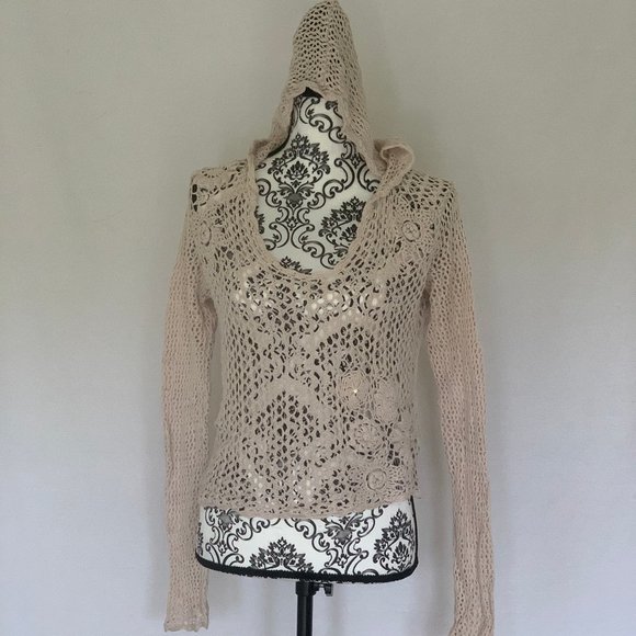 Limited Too Tops - Vintage Limited Too Crochet Knit Pullover